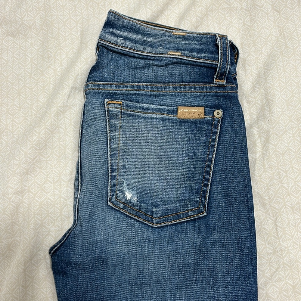 7 For All Mankind Distressed Skinny Jean